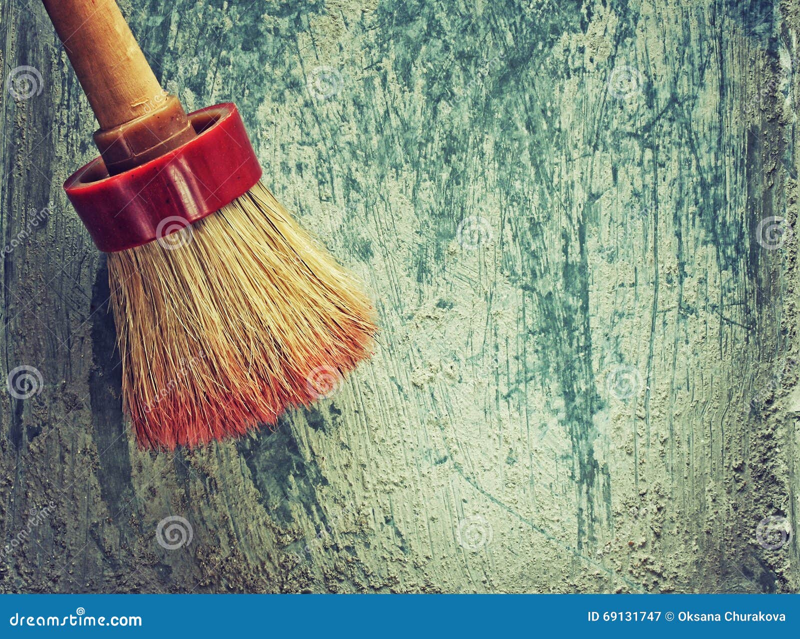 Old Paint Brush on Metal Surfaces Stock Image Image of material, brush 69131747