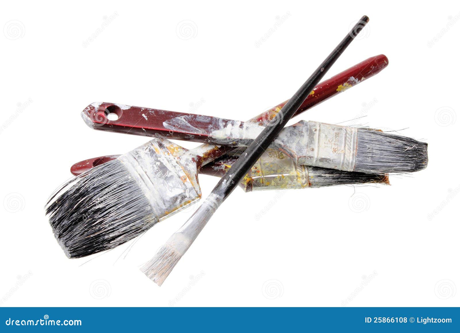 Old Paint Brushes stock photo. Image of decoration, shot 25866108