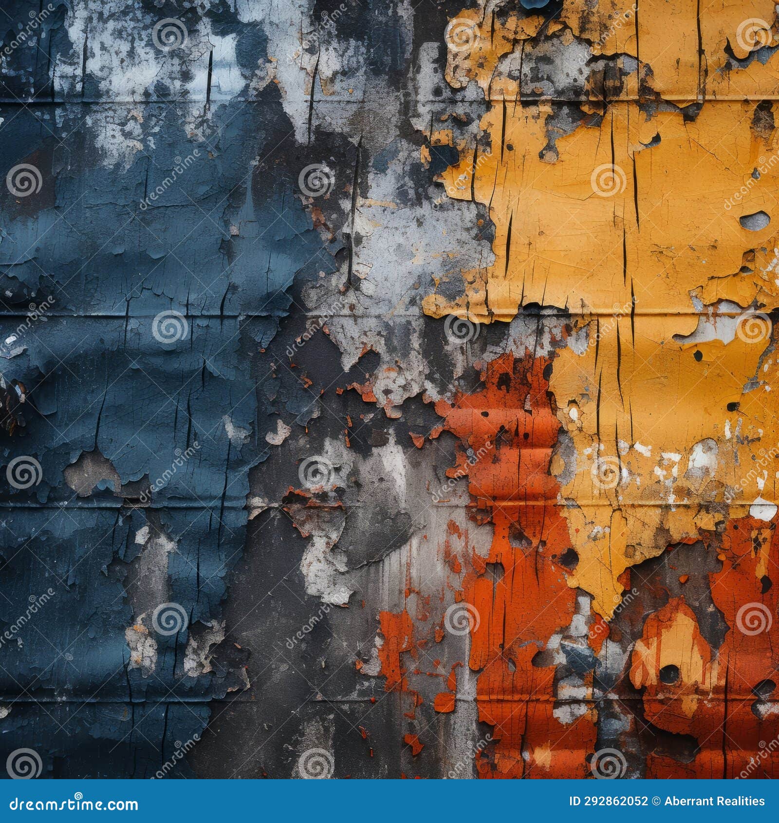 Old Paint Peeling Off of a Wall Stock Illustration Illustration of