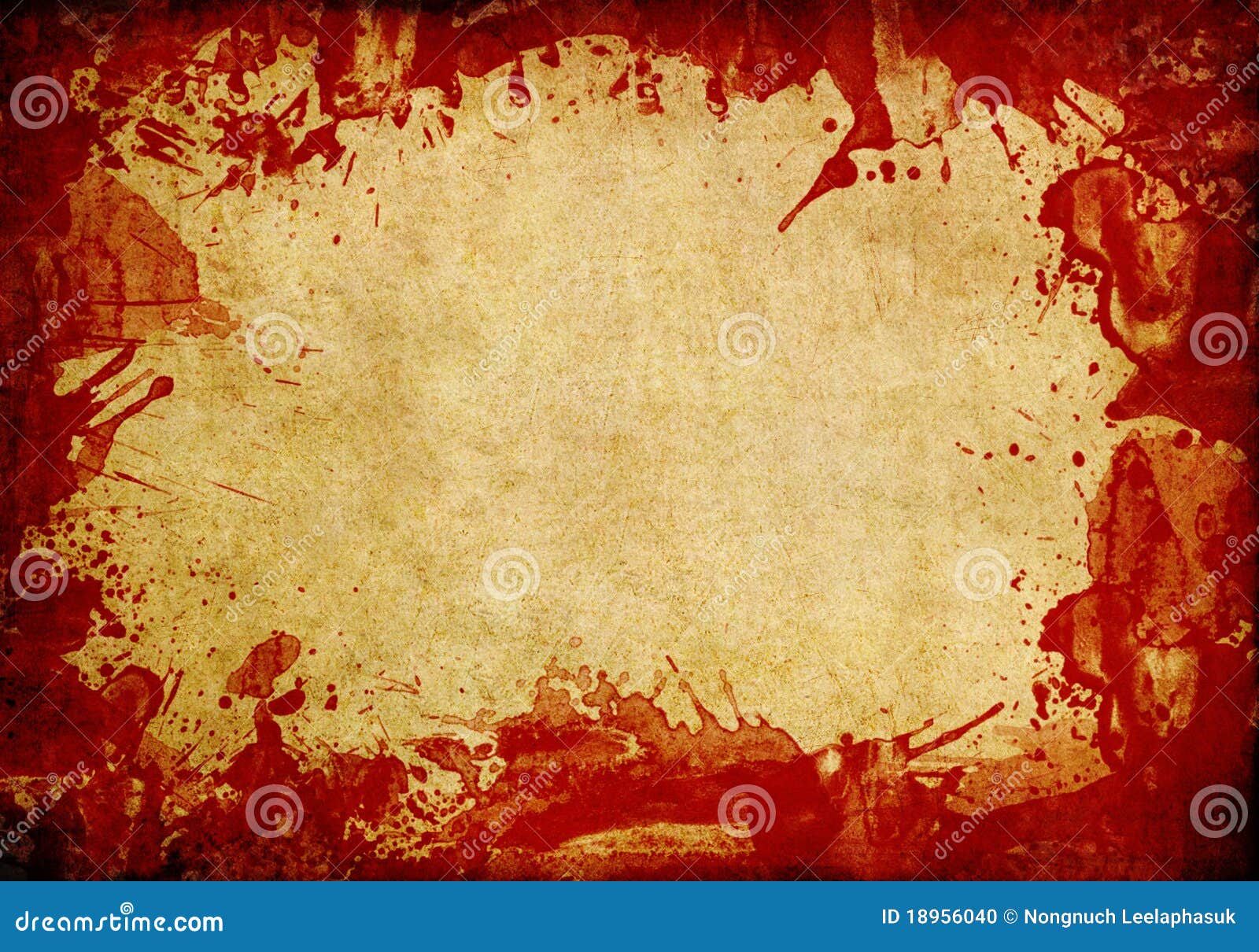 Old Paper Background With Red Blood Splash Stock Photo 18956040 - Megapixl