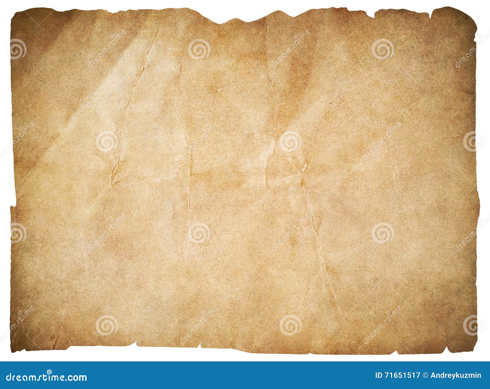 Old Paper or Blank Pirates Map Isolated with Clipping Path Stock ...