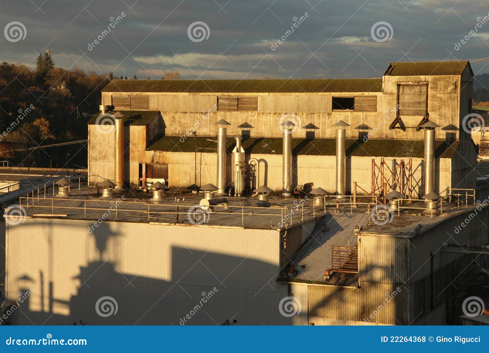 Old Papermill In Oregon City, OR. Stock Photo Image of autumn