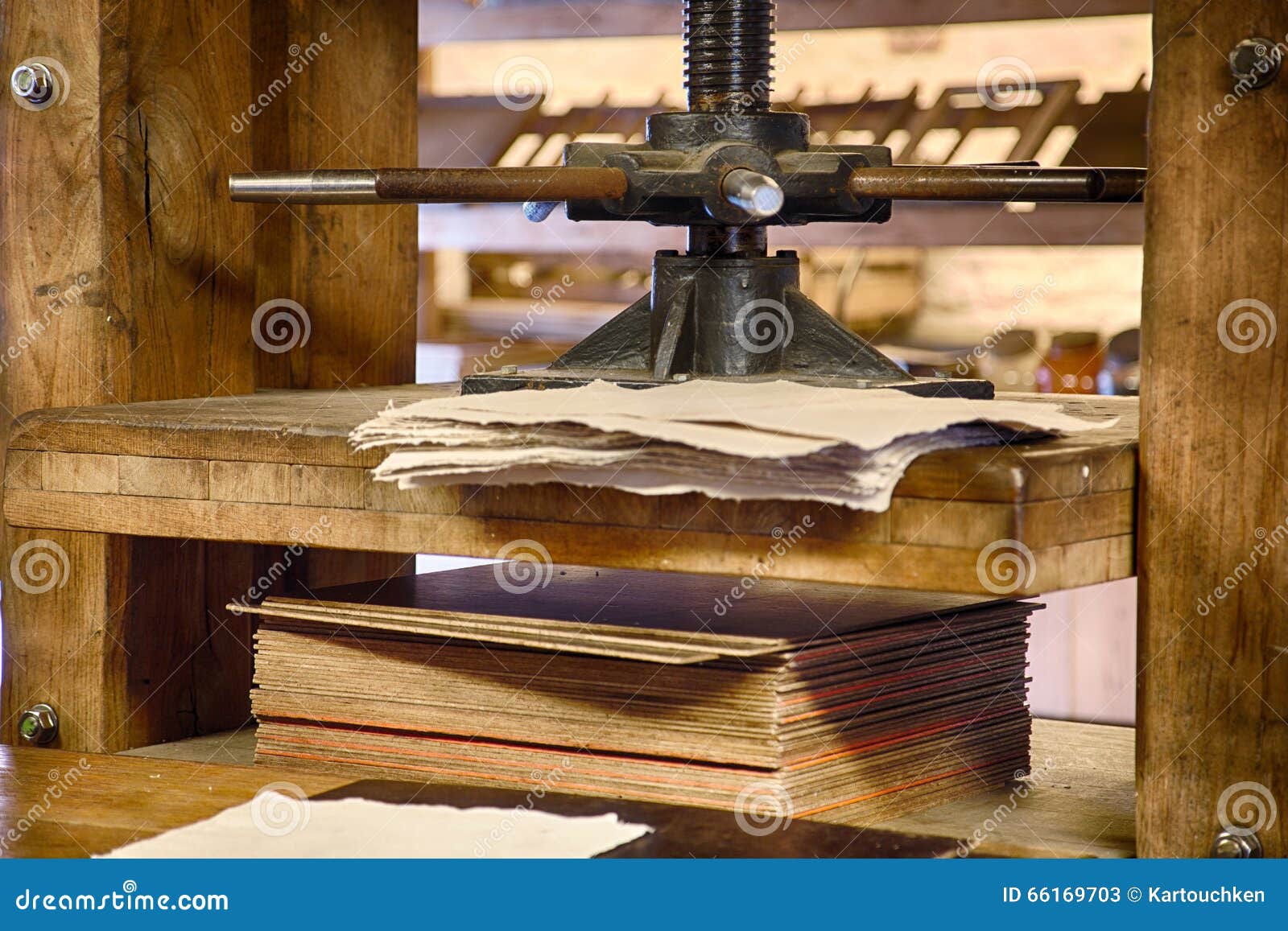 Old paper press stock image. Image of offset, ancient - 66169703