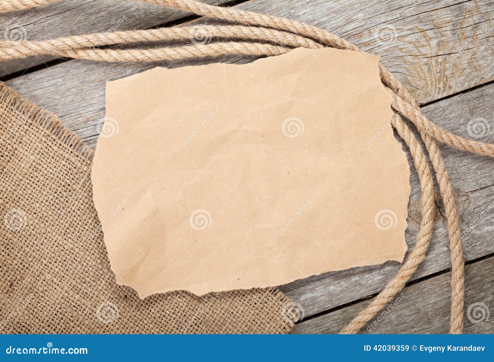 Small Rope On Wood Stock Photo, Picture and Royalty Free Image. Image  59462034.