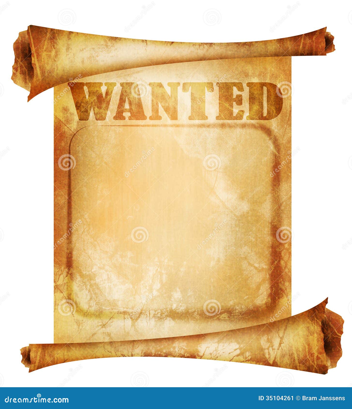 Old paper scroll stock illustration. Illustration of missing - 35104261