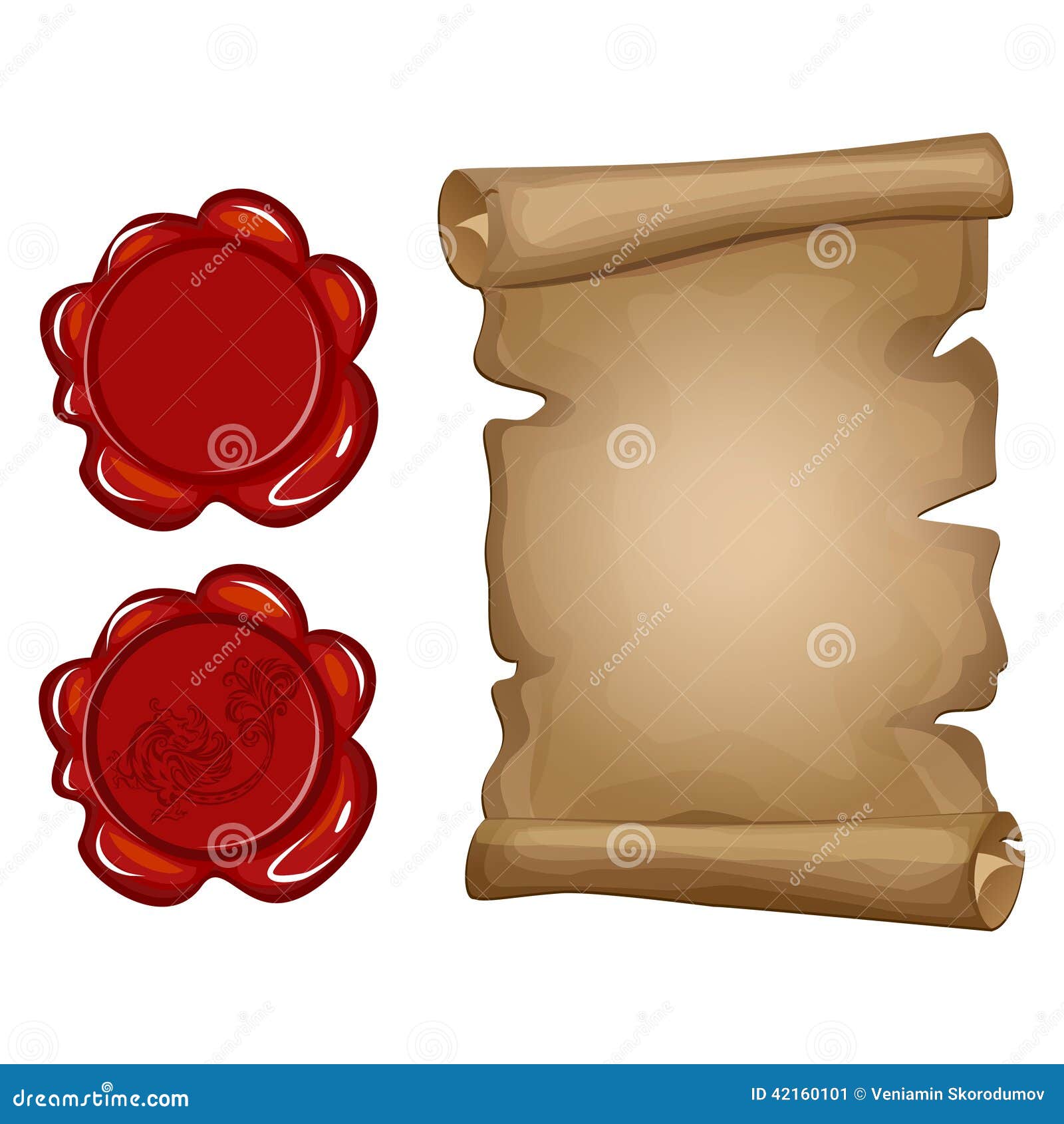 Photo Collection Scroll Paper With Seal