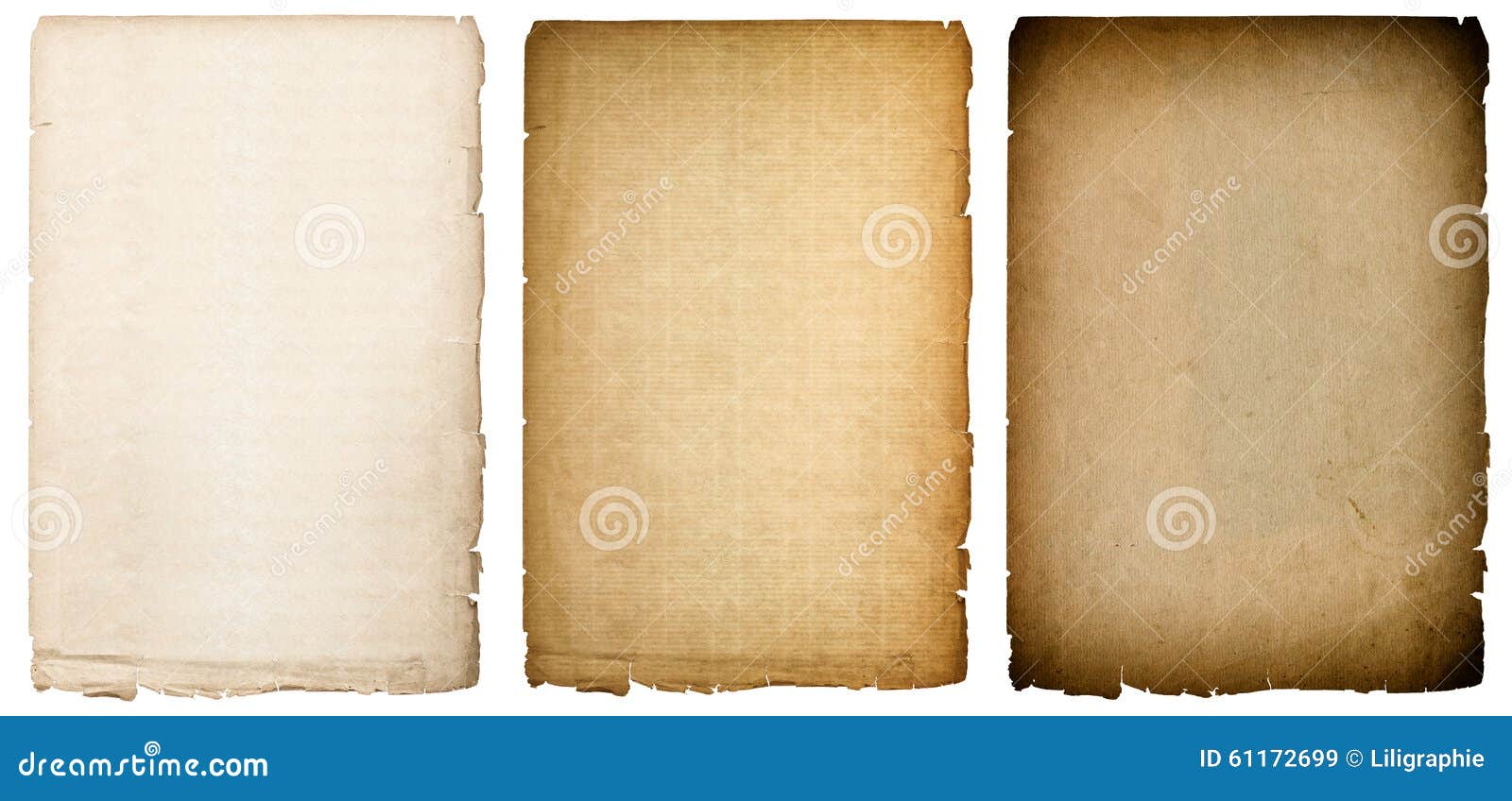 old paper sheets texture with dark edges. vintage background