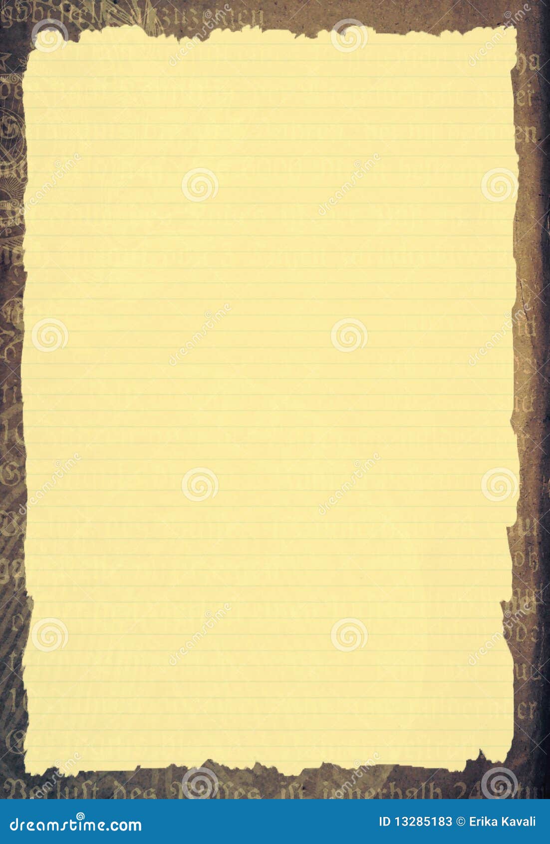 Old Paper Template Stock Photos - Image: 13285183