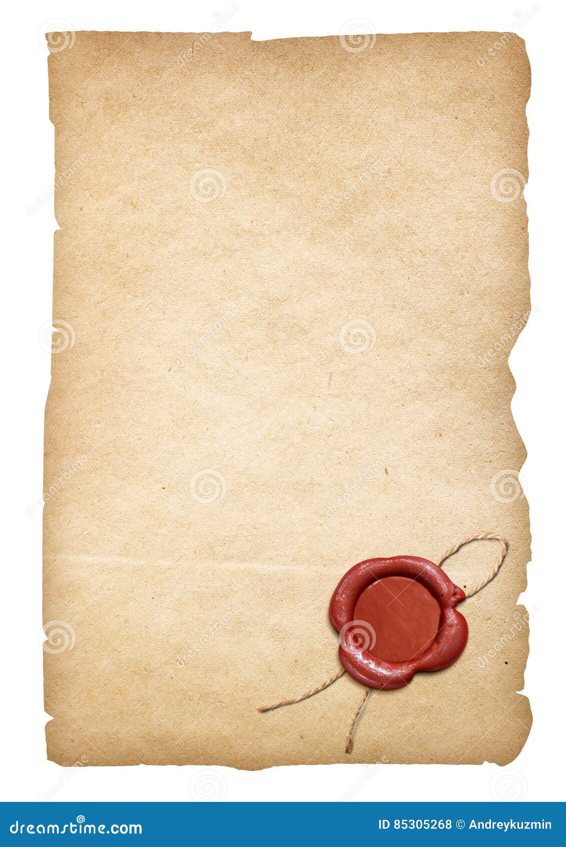 Photo of Old Parchment Paper Letter Background