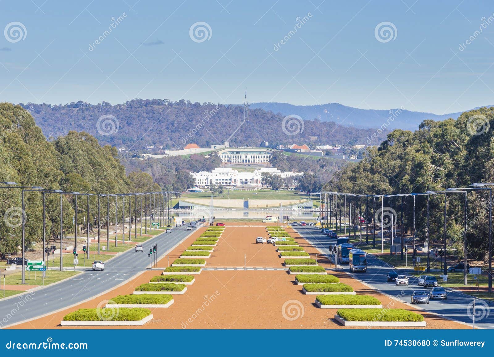 australian parliament house clipart with trees