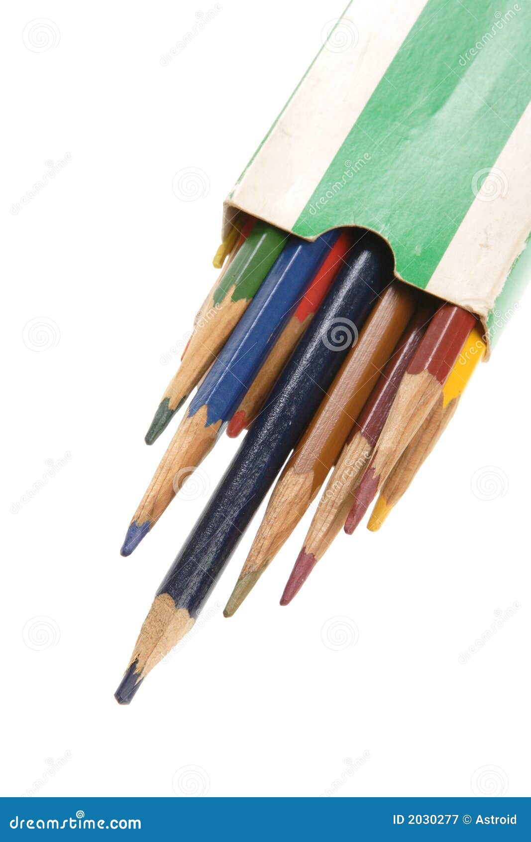 Old Pencils stock image. Image of childhood, varicoloured 2030277