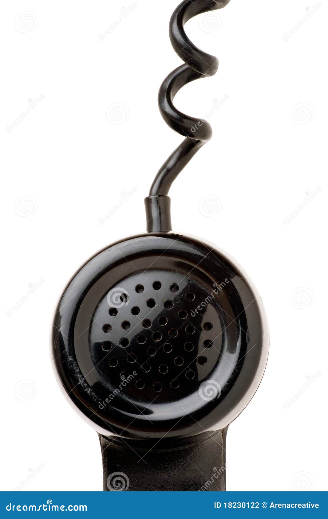 Old Phone Handset Hanging stock photo. Image of mouthpiece 18230122