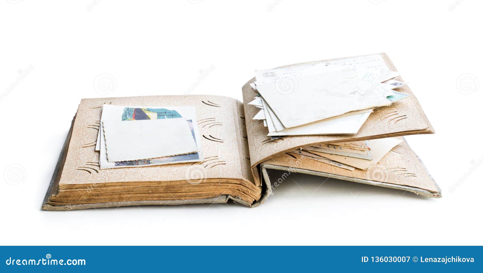 Vintage Photo-album With Blank Pages Stock Photo, Picture and Royalty Free  Image. Image 2899589.