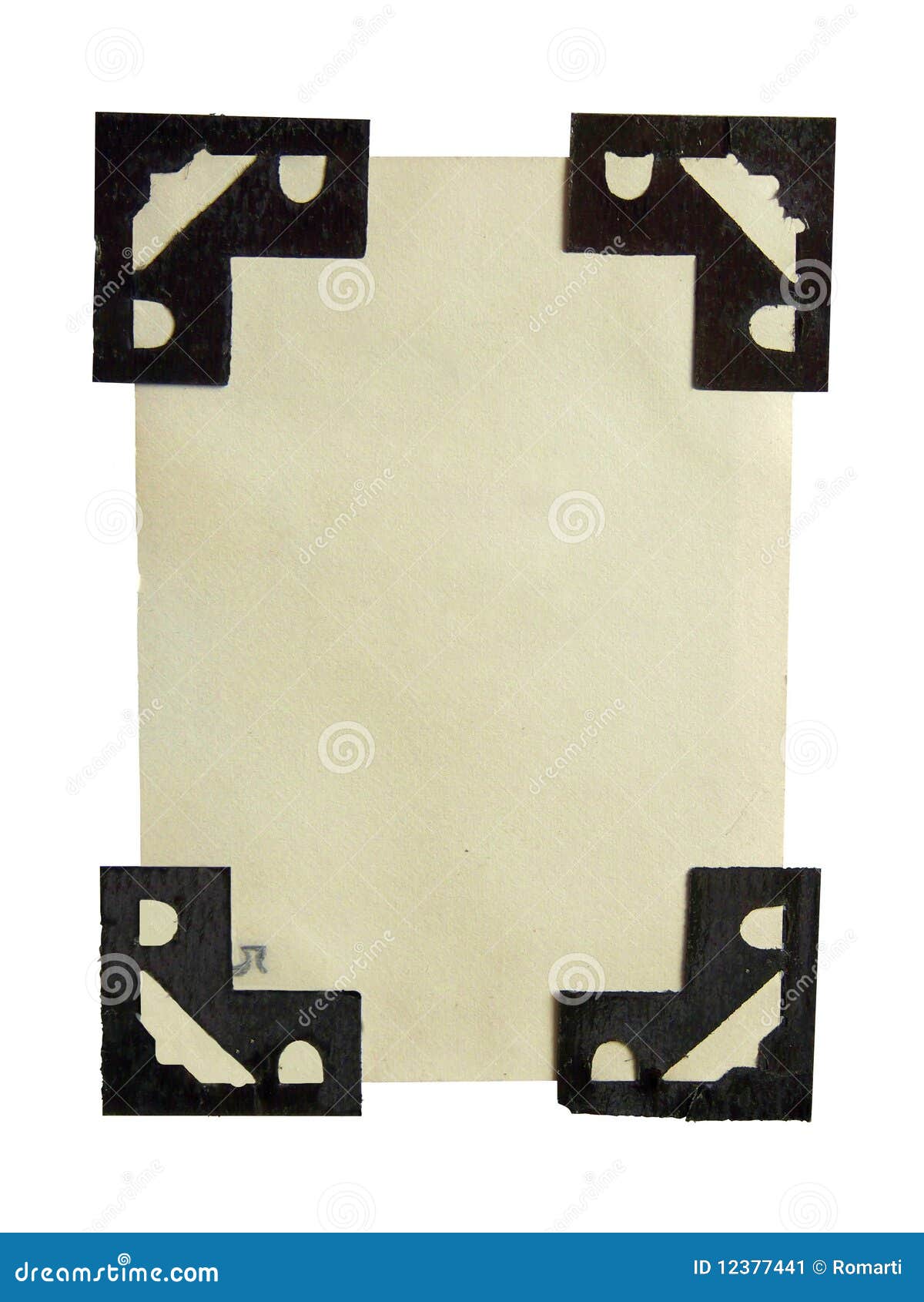 Old Photo with Corners stock image. Image of memories 12377441