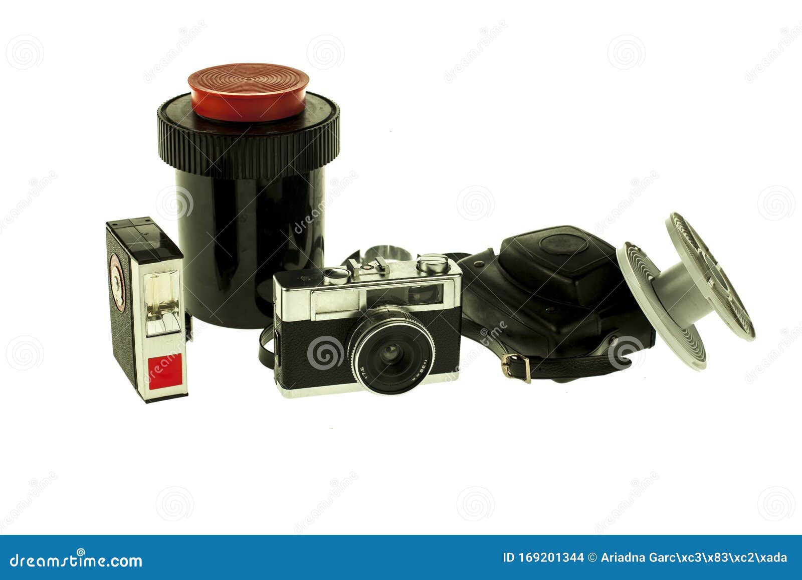 old camera of photography and espiral
