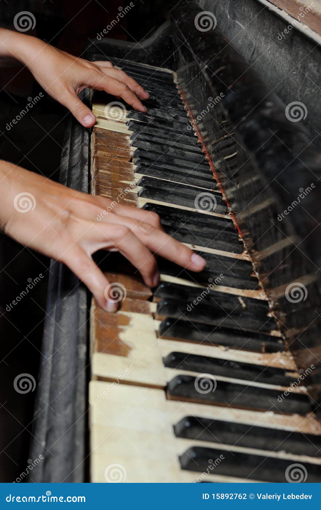 Old piano stock photo. Image of fashioned, grunge, obsolete - 15892762