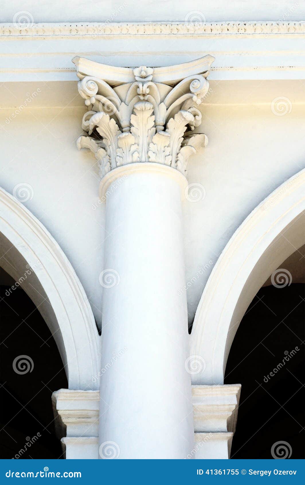 Old pillar and Arches. stock image. Image of reliable 41361755