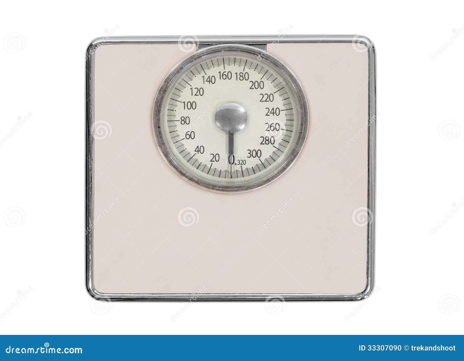 Old Pink Bathroom Scale stock photo. Image of diet, white 33307090