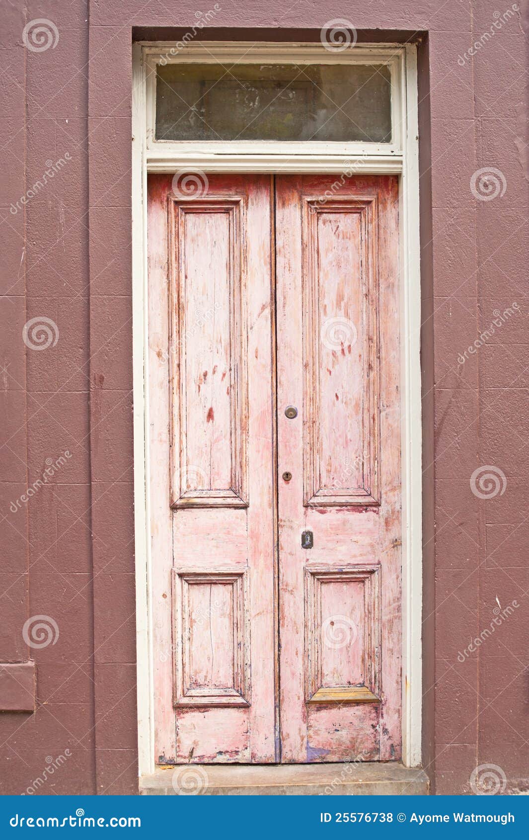 Old pink wooden door stock photo. Image of grunge, grain 25576738