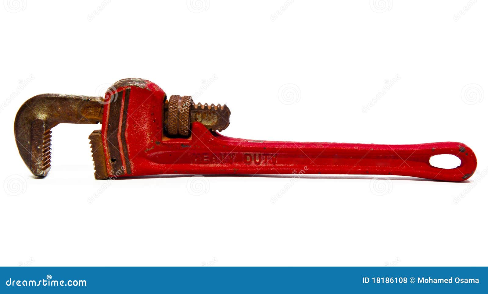 Old Pipe Wrench stock photo. Image of hard, equipment 18186108