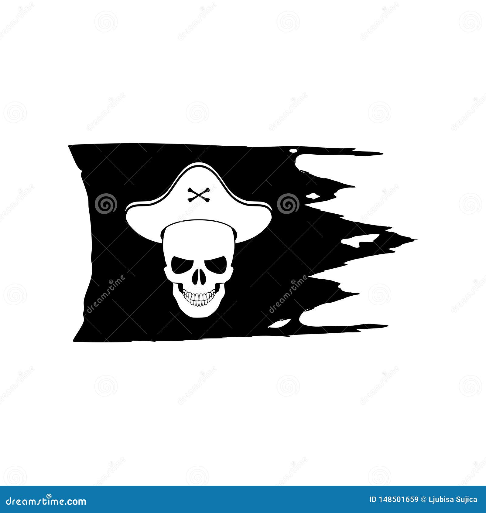 pirate skull flag simpleimage
