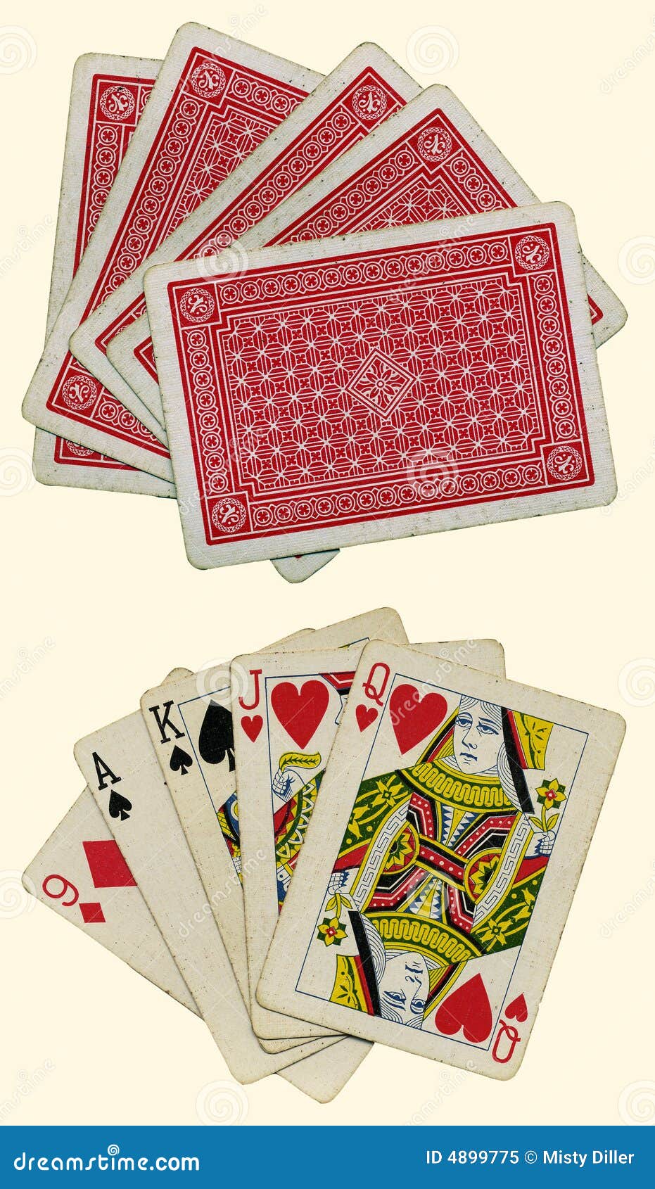 Old playing cards stock image. Image of card, pastime 4899775