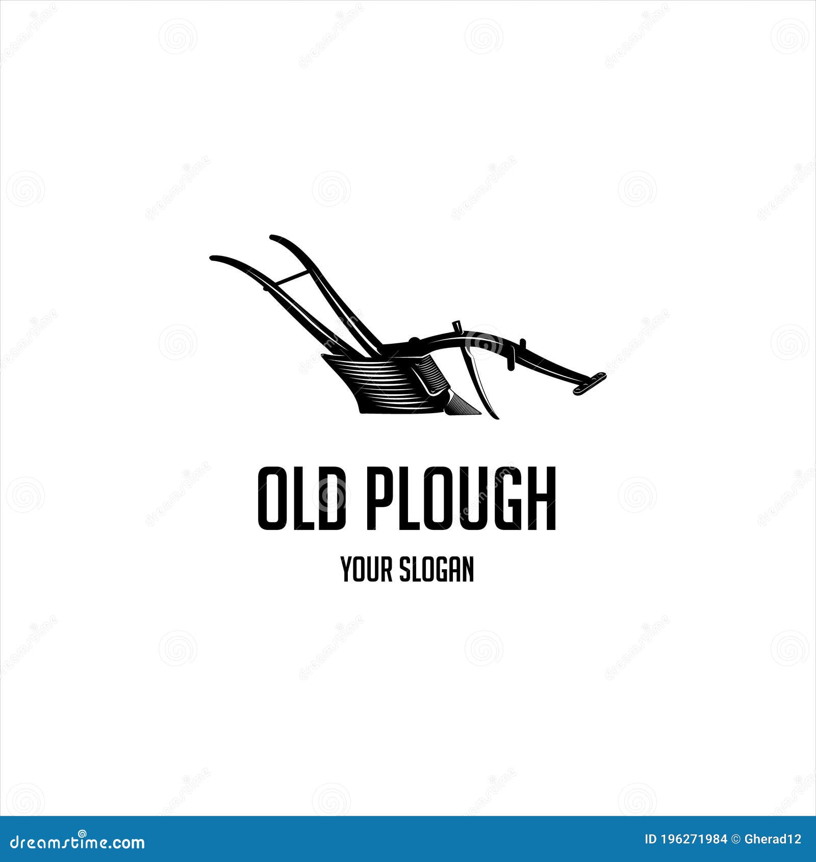 old plough vintage logo