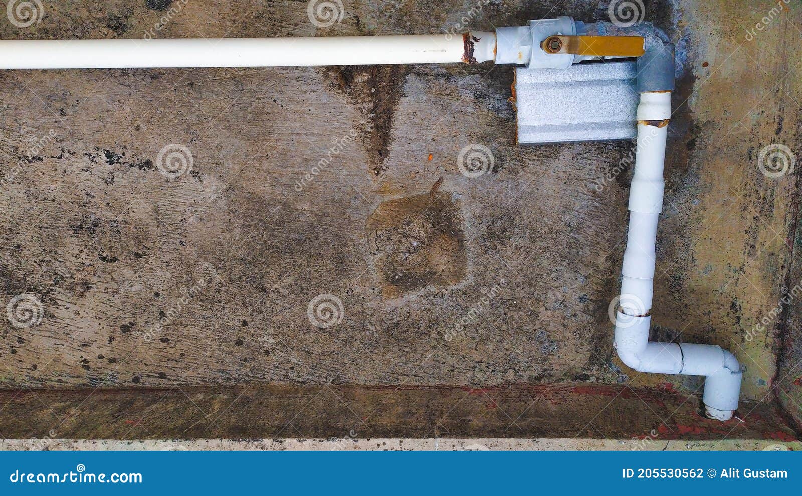 Old plumbing in house stock photo. Image of wood, roof 205530562