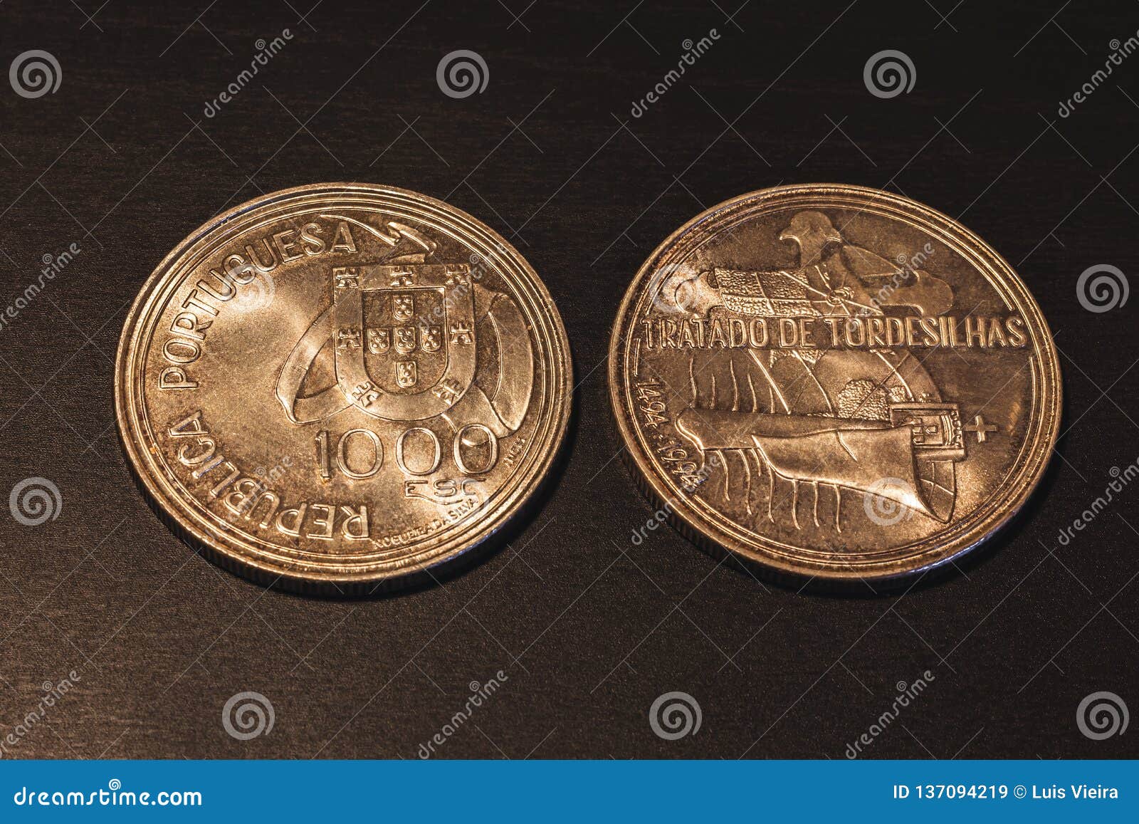 old portuguese coins & x22;escudos& x22;