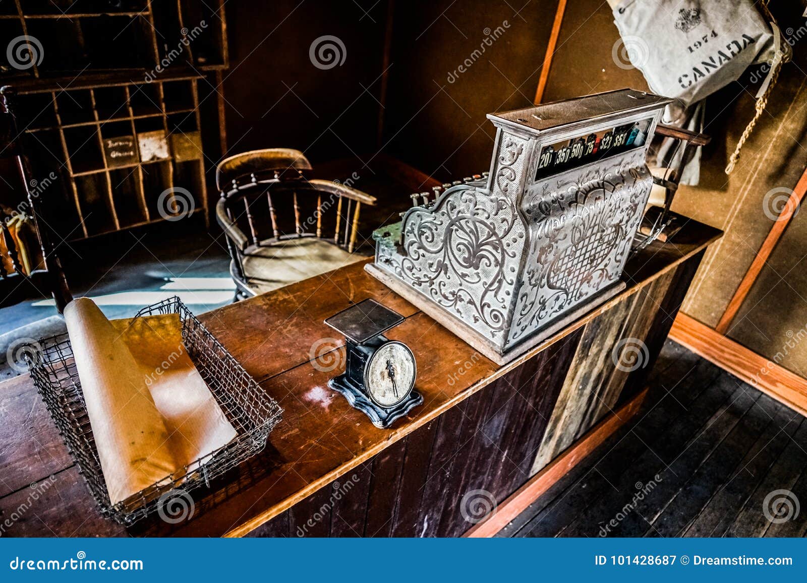 Old post office in Canada editorial photography. Image of communication