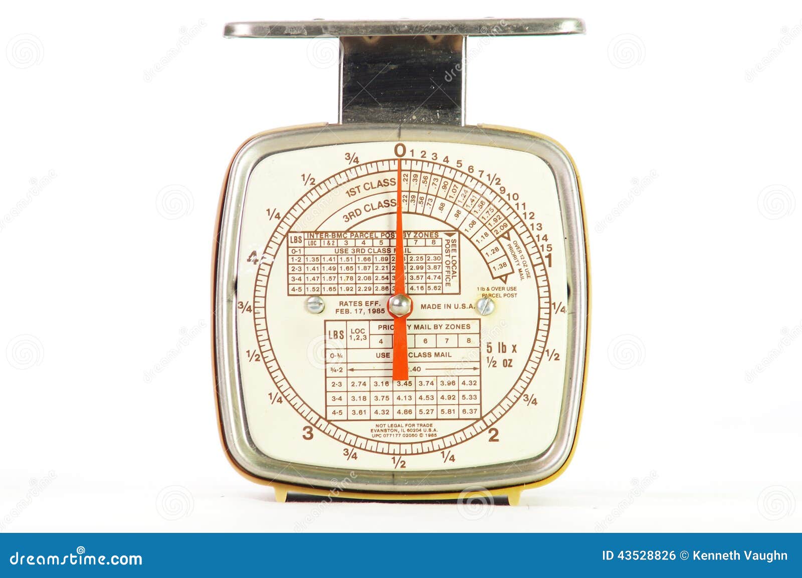 Old Postage Scale stock photo. Image of sending, used 43528826