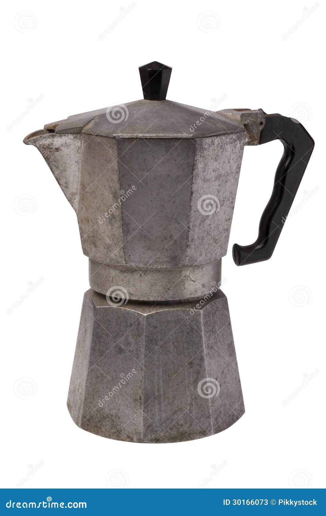 Old coffee pot stock image. Image of aluminum, studio 30166073