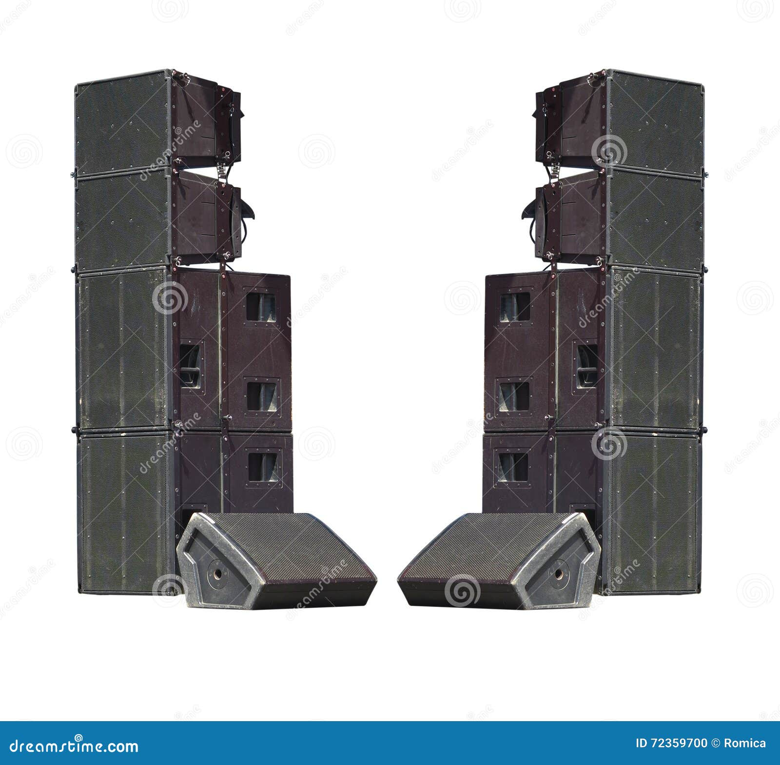old powerful stage concerto industrial audio speakers  o