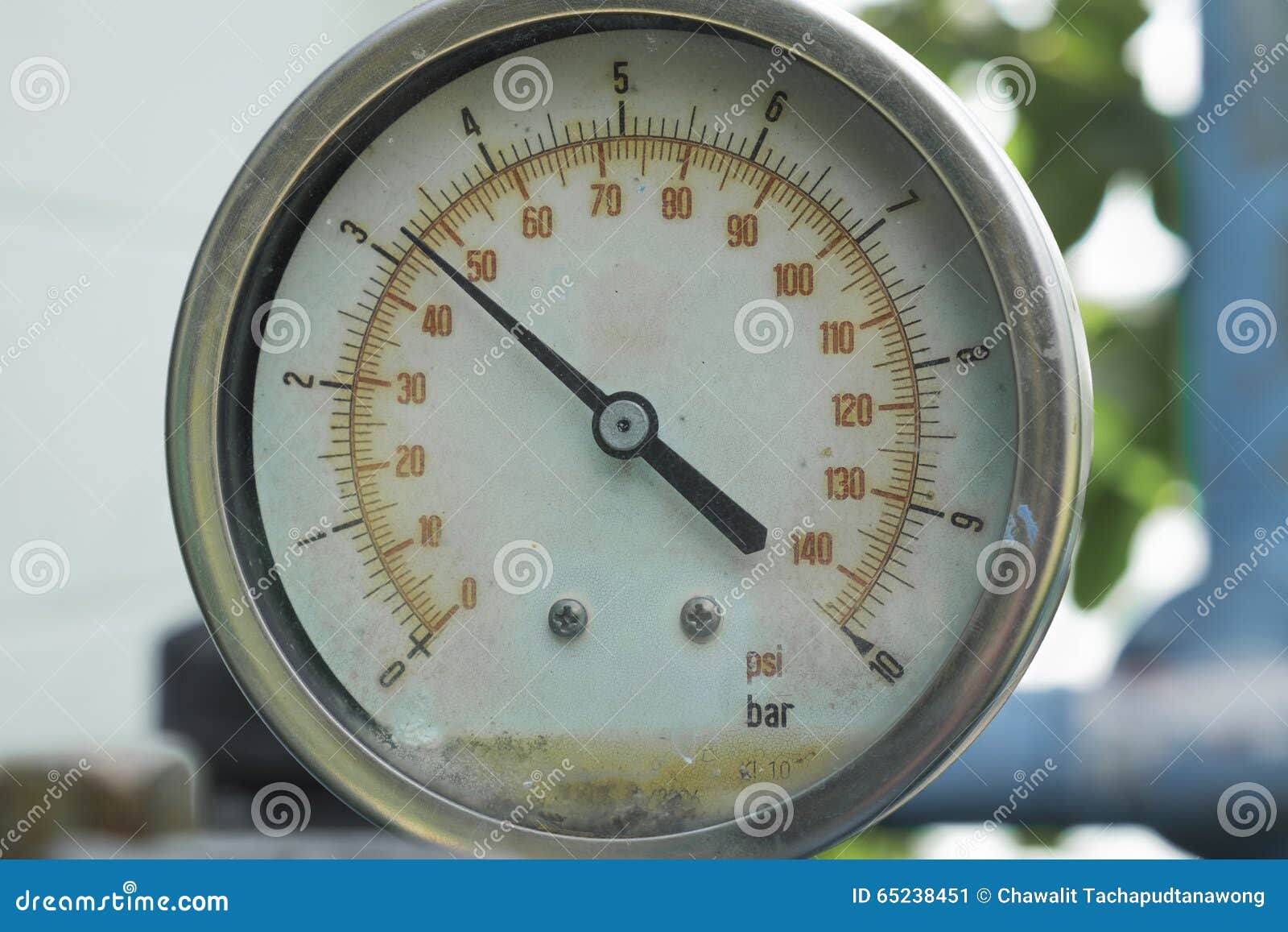 Old Pressure Gauge, Measuring Instrument Stock Image Image of tank