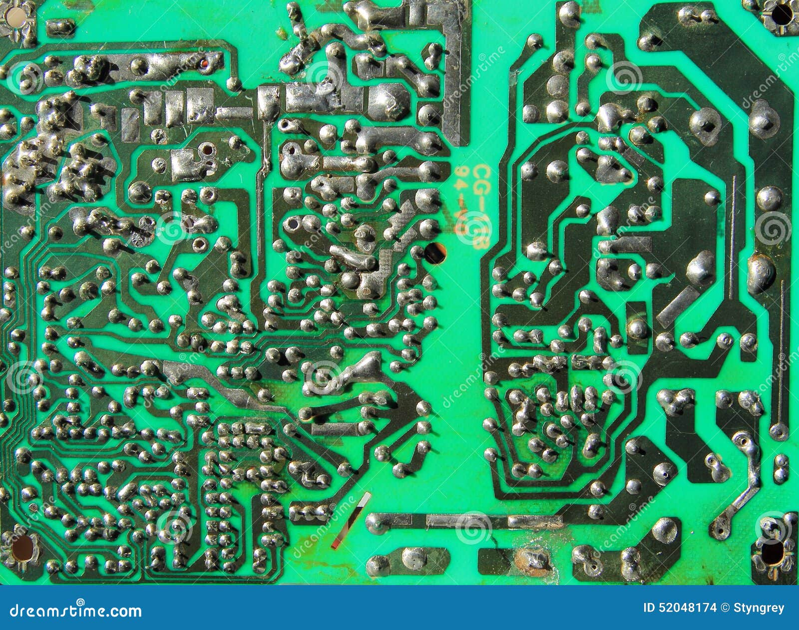 Old printed circuit boards, PCB
