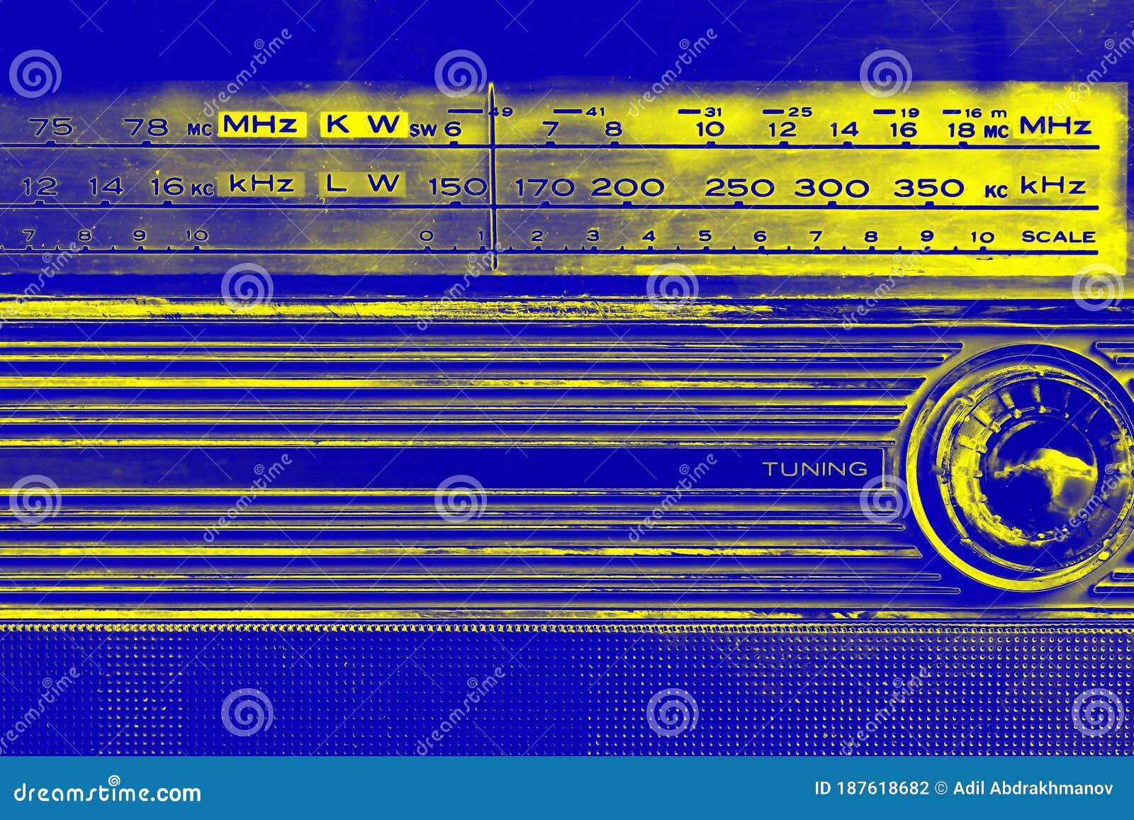 an old radio frequency tuning in abstract colorful style. retro background. retro music concept. music radio sound wave. classic v