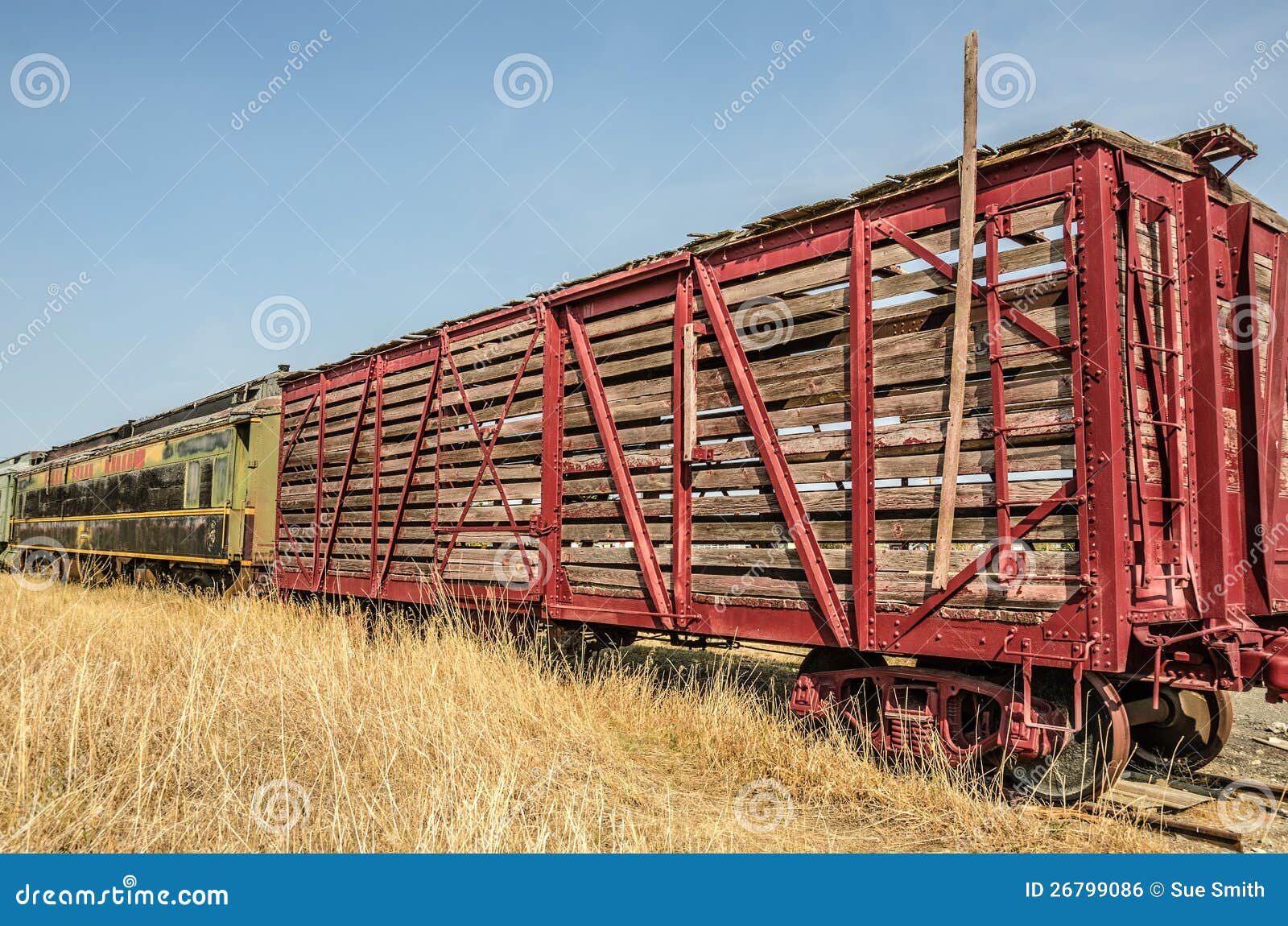 old railroad stock car