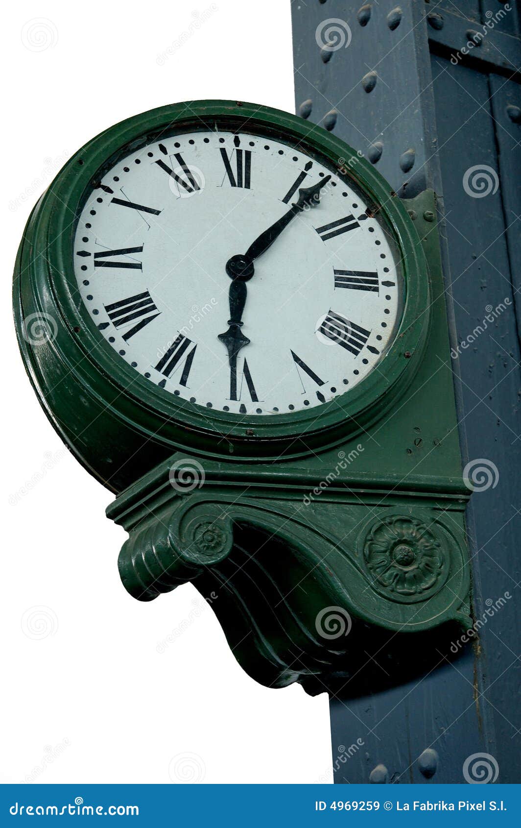 Old railway station clock stock image. Image of train 4969259