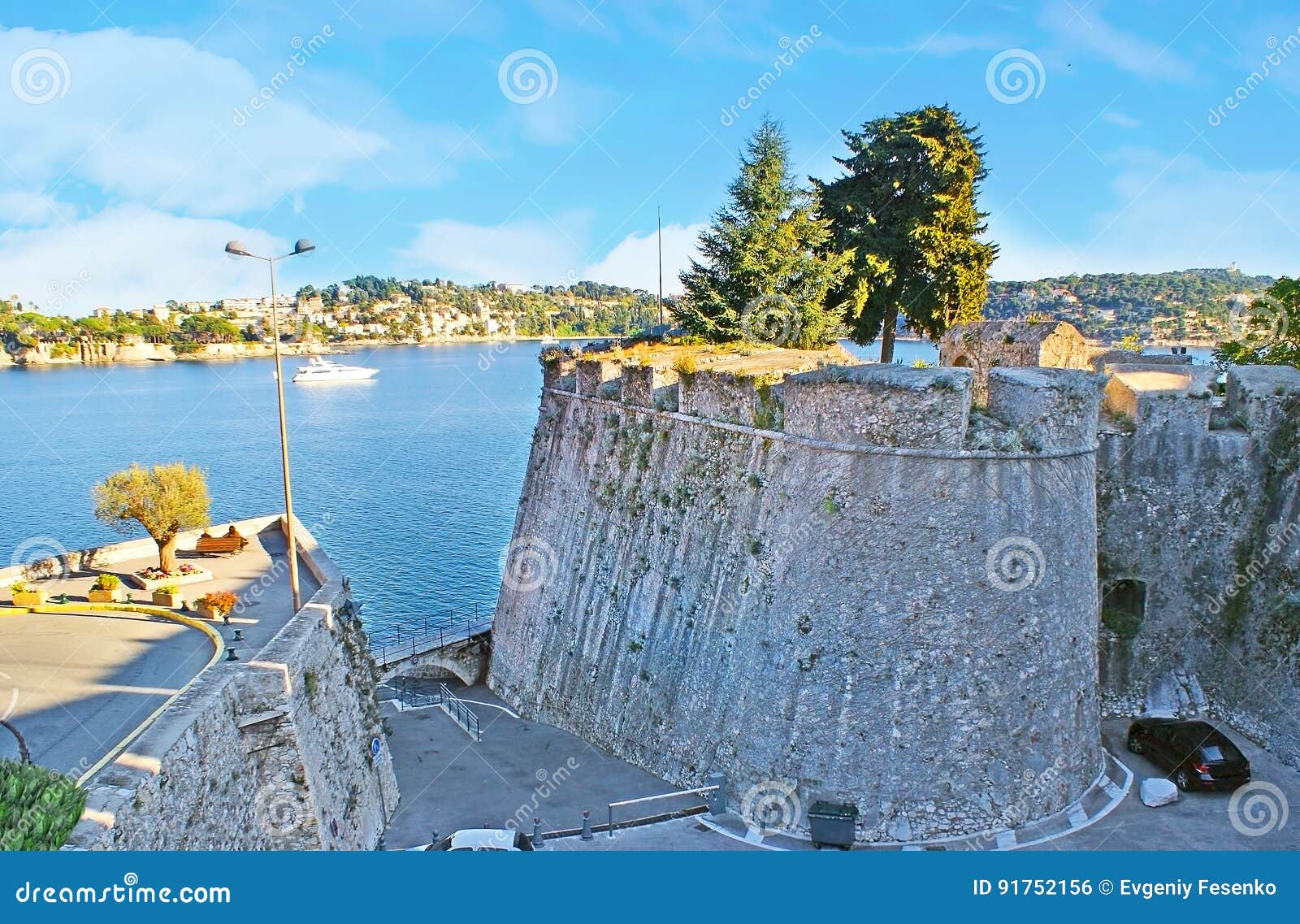 the old ramparts in villefranche