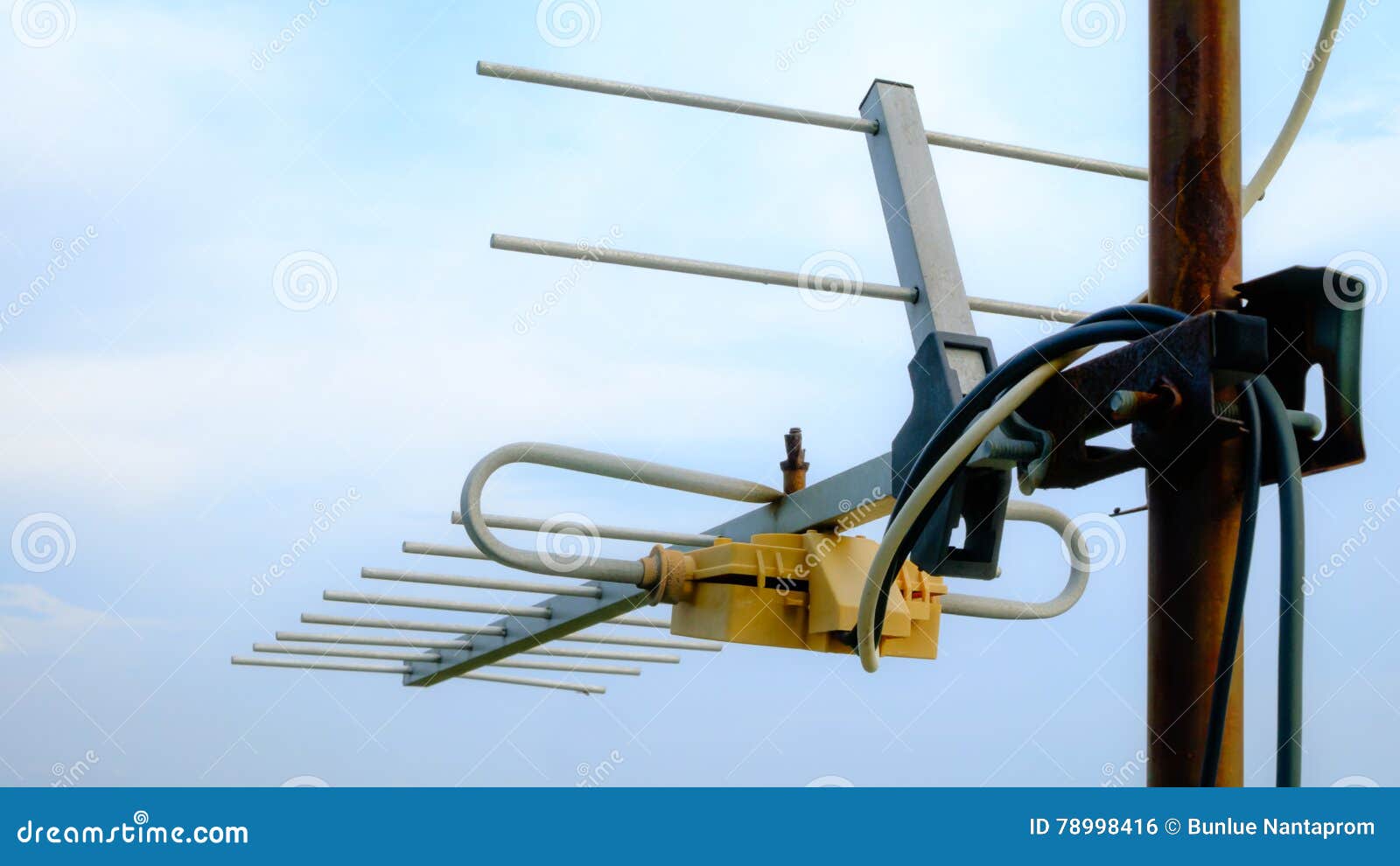 Old Receiver Analog Television Stock Photo Image of pole, high 78998416