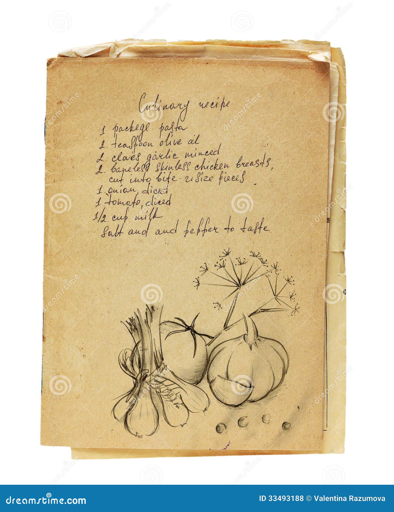 old recipe book 