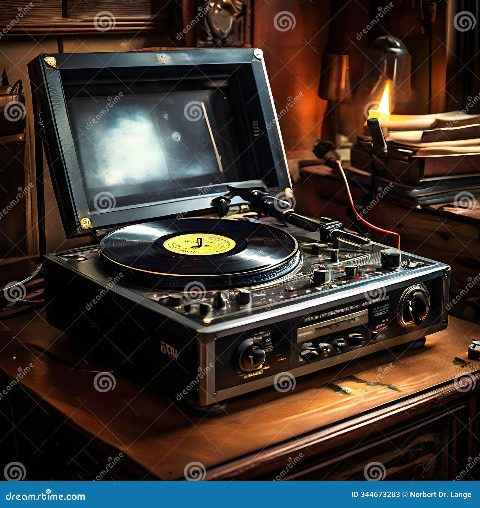 old record player scans, ai-generatet