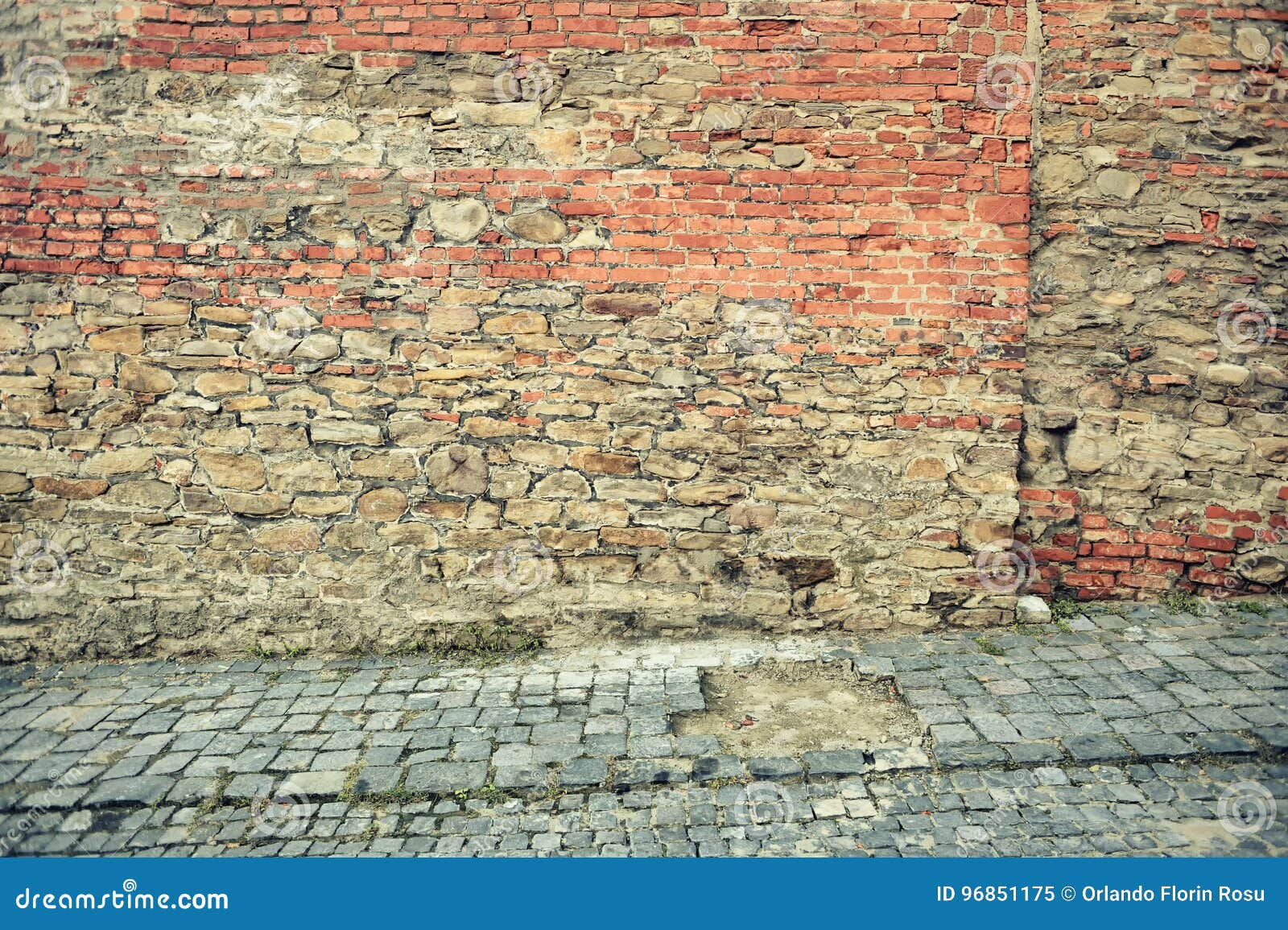 Old red brick wall stock image. Image of cement, grunge 96851175