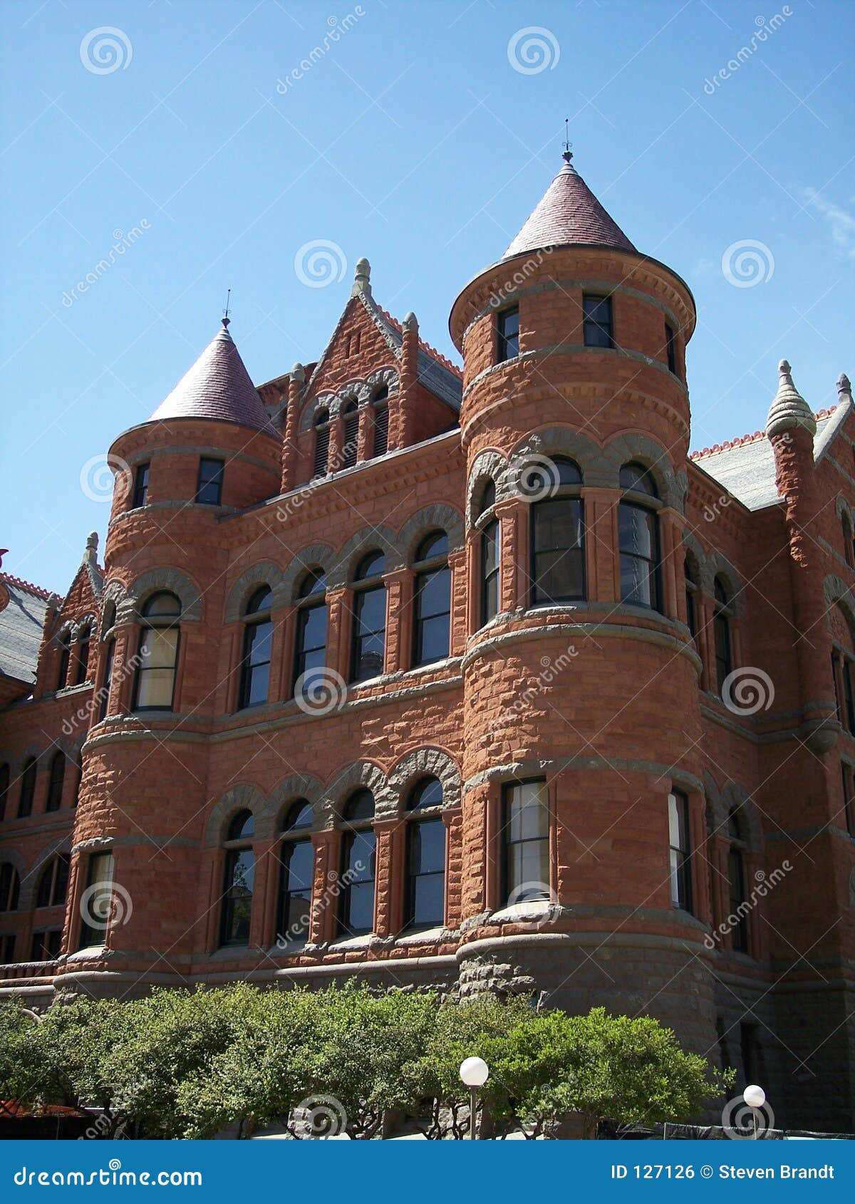 Old Red Courthouse Vertical Stock Photo Image of castle, architecture