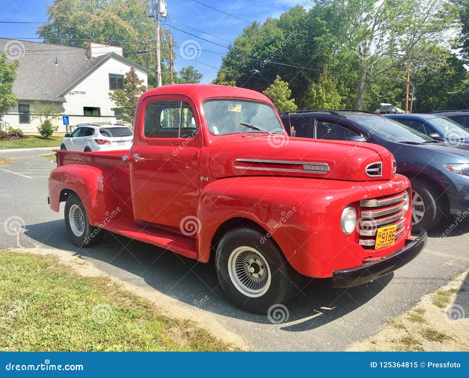 Old Red Vintage Pick Up Truck Ford Editorial Image Image Of Pick