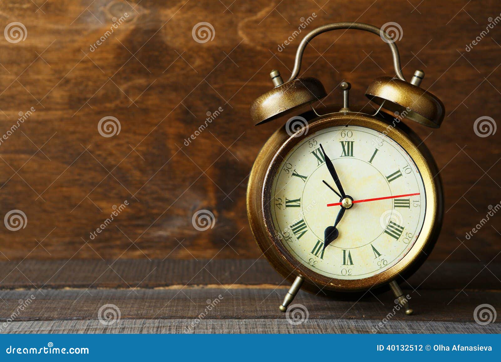 Old retro alarm clock stock photo. Image of vintage, clocks 40132512
