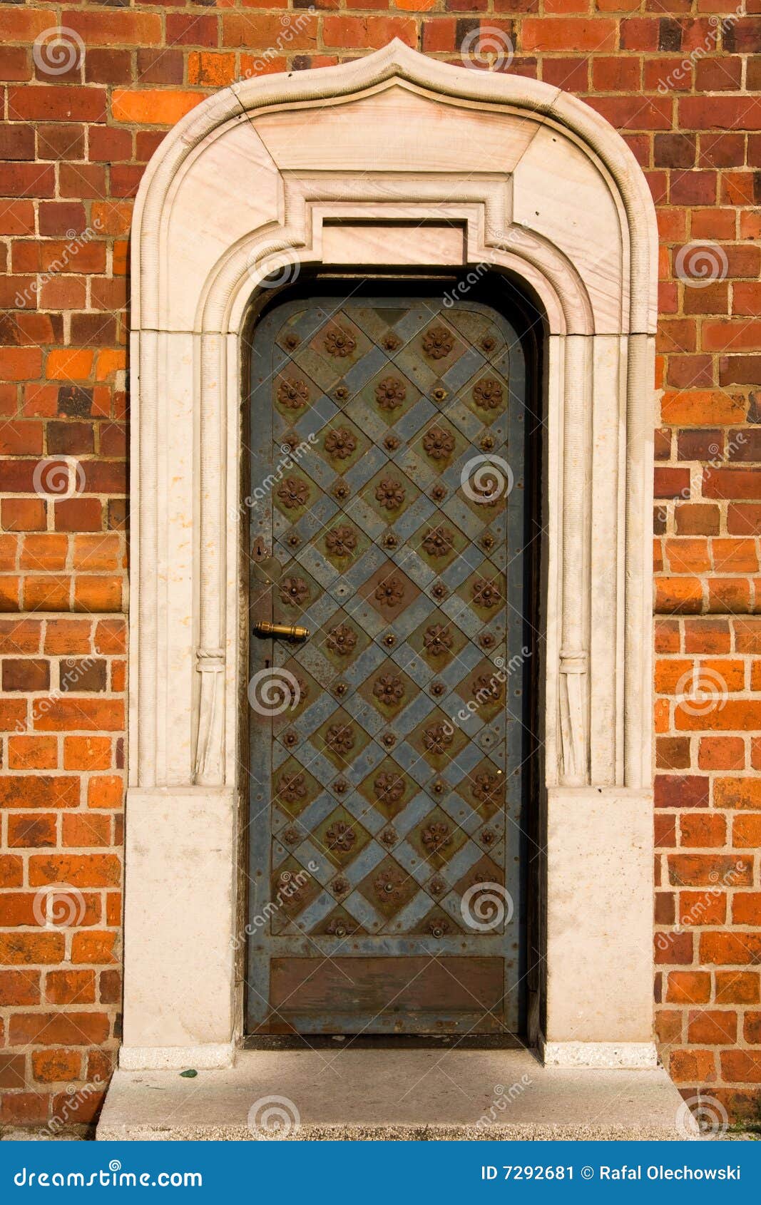 Old retro metal doors stock image. Image of mystery, ornament 7292681