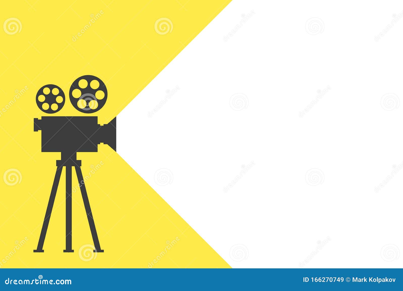 Old Retro Movie and Film, Background in Flat Stock Vector - Illustration of  icon, object: 166270749