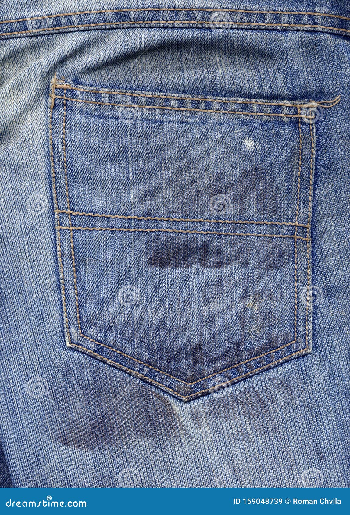 Old Ripped Jeans Back Pocket Stock Image - Image of blue, jeans: 159048739