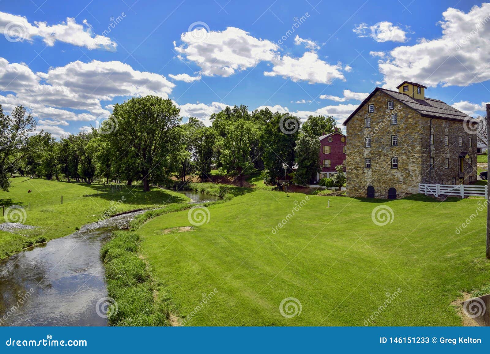Old river mill stock image. Image of amish, mill, landscape 146151233